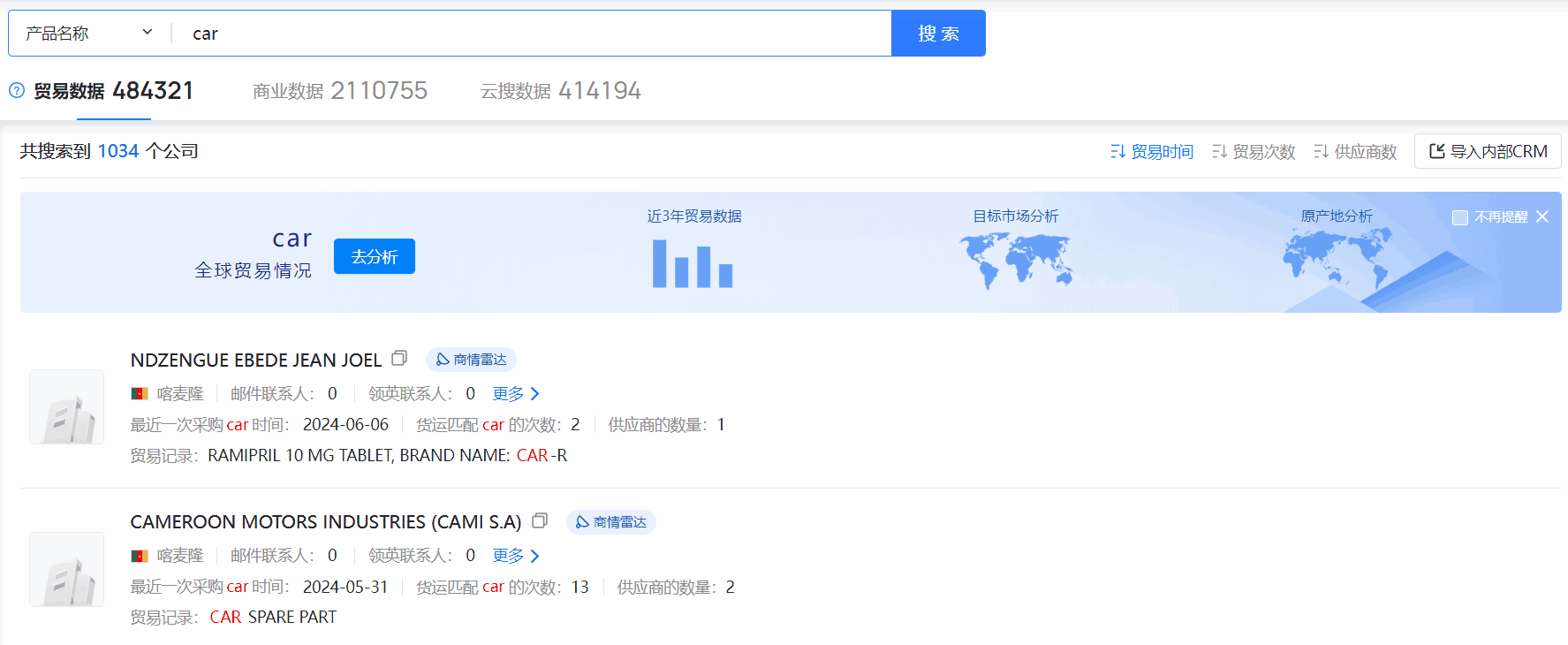 喀麦隆海关数据,海关数据,金年会诚信至上海关数据