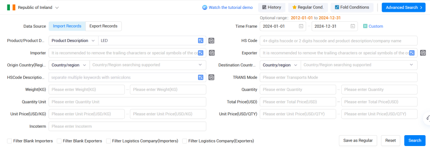 爱尔兰海关数据,海关数据,金年会诚信至上海关数据
